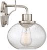 Wandleuchte, Metall Glas, Nickel, B 19,9 cm Bild 4