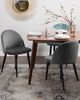 Esszimmerstuhl grau Samtstoff 2er Set VISALIA Bild 3