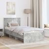 vidaXL Bettrahmen mit Kopfteil Beton Grau 90 x 200 cm Holzwerkstoff 3408889 Bild 3