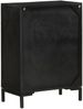 vidaXL Sideboard Schwarz 55x30x77 cm Massivholz Mango und Eisen 351645 Bild 3