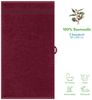 Hammetex 2er Set Extra Große Badetücher – 80x200 cm, 500 GSM, 100% Baumwolle – Weich & Saugfähig – Luxuriöse Große Spa-Handtücher, Bordeauxrot Bild 3