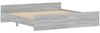 vidaXL Bettgestell mit Kopf- und Fußteil Grau Sonoma 200x200 cm 3203738 Bild 3