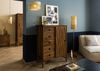 Kommode Mango 90x45x120 braun geölt / dunkler Granit LOS ANGELES #110 Bild 3