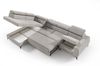 Ecksofa Schlafsofa Sofa TORONTO XL Stoff Element Schokobraun Ottomane Links Bild 3