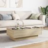 vidaXL LED-Couchtisch Sonoma Eiche 90x50x30 cm Holzwerkstoff 847520 Bild 4