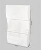 Schuhschrank >Onda< in Weiß/Hochglanz - 71x122x27cm (BxHxT) Bild 3