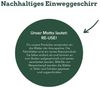 wisefood Einwegteller Palmblatt Teller quadratisch 24x24 cm, (25 St) Bild 3