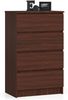 Home Collective Kommode 60 cm breit Holz Highboard Sideboard für Flur Schlafzimmer Wohnzimmer (Kommode Schlafzimmer Kommode mit Schubladen Holz Schrank), Kinderzimmer Organizer, 99 cm hoch mit 4 Schubladen Venge Bild 5