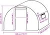 vidaXL Ersatzabdeckung für Gewächshaus (4,5 m²) 3x1,5x2 m Transparent 316434 Bild 5