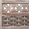 Regal HWC-K86, Standregal Wohnregal, klappbar 4 Ablagen, Holz 110cm ~ braun, Geflecht braun Bild 5