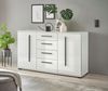 Home affaire Wohnwand Cantara, moderne Anbauwand, Wohnzimmer-Set, in Eiche Evoke oder Weiß, (Set), enthält zwei Vitrinen, ein Sideboard und ein Wandboard Bild 4
