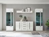 Home affaire Wohnwand Cantara, moderne Anbauwand, Wohnzimmer-Set, in Eiche Evoke oder Weiß, (Set), enthält zwei Vitrinen, ein Sideboard und ein Wandboard Bild 2