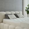 abc bedding Boxspringbett Komfortbett KAONA im stilvollen beige bouclé Stoffdesign, Voll-orthopädisches Schlafsystem inklusive Bettkasten Bild 3