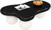 Couchtisch 95 x 62,5 x 32 cm in Wolkenform, MDF mit LED-Beleuchtung, Schwarz/Weiß Bild 5