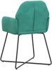 vidaXL Esszimmerstühle 2 pcs Samt (V) Türkis 55 x 50 x 84 cm 42034374 Bild 5