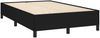 vidaXL Boxspringbett mit Matratze Schwarz 120x190 cm Stoff 3269897 Bild 4