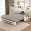 oleyluckidea Schlafsofa Ausziehbares Schlafcouch mit Stauraum für kleine Räume,Weiß, Zum Bett umwandelbar, Verfügbare Größen: 128 cm und 150 cm, sofabett Bild 3