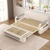 oleyluckidea Schlafsofa Ausziehbares Schlafcouch mit Stauraum für kleine Räume,Weiß, Zum Bett umwandelbar, Verfügbare Größen: 128 cm und 150 cm, sofabett Bild 4
