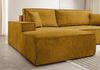 Selsey 'Farese ' Ecksofa mit Cordbezug, Schlaffunktion und Stauraum, Senfgelb, links Bild 3