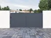 Vente-unique - NAZARIO Eingangstor Metall Grau - B 4,6 cm x H 163 cm x L 348 cm Bild 2
