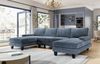 GUNJI Ecksofa Großes U-förmiges Sofas hoch belastbar mit 4 Kissen 292cm*138cm*86cm, Schnelle Montage von großen Sofas in 20 Minuten Bild 3