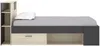 Vente-unique - LEANDRE Bett Holz, Platte GrauBeige - B 129,6 cm x H 95 cm x L 217,3 cm Bild 5
