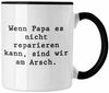 Trendation Tasse Trendation - Wenn Papa Das Nicht Reparieren Kann Geschenk Tasse Vater Vatertag Geschenkidee Vatertagsgeschenk von Sohn Tochter Lustige Sprüche Kaffeetasse Papa Lustig Bild 1