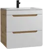 Vente-unique - ARUBA Bathroom furniture set Holz, Platte BeigeWeiß - B 46 cm x H 59 cm x L 60 cm Bild 3