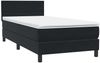vidaXL Boxspringbett mit Matratze & LED Schwarz 80x220 cm Samt 3316907 Bild 5
