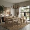 FINEBUY Esstisch FB115622 Esszimmertisch Küchentisch 6 Personen Holztisch Esszimmer (Natürliches Holzdesign mit klarer Form), Kompakte Tischlösung für kleine Essbereiche Bild 4