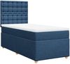 vidaXL Boxspringbett mit Matratze Blau 90x200 cm Stoff 3293483 Bild 3