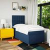 vidaXL Boxspringbett mit Matratze Blau 90x200 cm Stoff 3293483 Bild 5