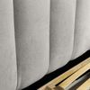 Polsterbett Doppelbett HEDA 140x200cm Komplettset in Stoff Perfect Harmony Hellgrau Bild 2