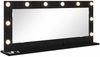 vidaXL Waschtischspiegel Schwarz Eichen-Optik 100 x 45 x 18 cm 868326 Bild 2
