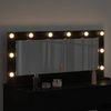 vidaXL Waschtischspiegel Schwarz Eichen-Optik 100 x 45 x 18 cm 868326 Bild 3