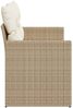 vidaXL Gartensofa mit Kissen 2-Sitzer Beige Poly Rattan 366060 Bild 5