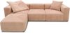 DOMO. collection Ecksofa 800011, Modul-Couch in L-Form, individuell kombinierbar, Cord Sofa, Polsterecke, Eckcouch, Polstergarnitur 301 x 193 x 69 (BxTxH), rose Bild 2