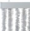 vidaXL Fliegenvorhang Grau 100x200 cm Chenille 377350 Bild 4