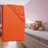 Jersey Kinder Spannbettlaken Betttuch 70x140 cm 100% Baumwolle 130g/m² Öko-Tex Standard 100 Orange Bild 2