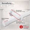 Deco-Raum® Gardinenstange 25mm 1-läufig Kappe | Länge: 300cm | Material: Metall | Farbe: Weiß Bild 5