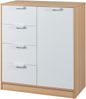 Kommode Varkaus 90x80x40 cm Eichenoptik/Weiß [en. casa] Bild 2