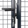 vidaXL Maschen-Gartentor verzinkter Stahl 400 x 200 cm Grau 143379 Bild 3