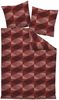 Janine Messina Mako-Satin Bettwäsche 135x200 Dreiecke rotbraun rost 43069-01 Bild 2