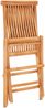 vidaXL 3-tlg. Bistro-Set mit Schwarzen Kissen Massivholz Teak 3063247 Bild 5