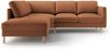 Micadoni Symmetrisches Ecksofa Eden 4-Sitzer Links Samt Honig Bild 2
