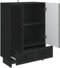 vidaXL Sideboard Schwarz 66 x 34,5 x 95 cm Holzwerkstoff 893976 Bild 3