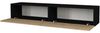 Fernsehschrank Toivakka 135x31x25cm Schwarz / Eiche [en. casa] Bild 4
