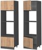 Mikrowellenschrank R-Line Goldkraft Eiche 60 cm J-Shape Vicco Bild 5