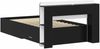 vidaXL Bettgestell mit Stauraum Schwarz 75 x 190 cm Holzwerkstoff 3433696 Bild 5