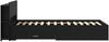 vidaXL Bettgestell mit Stauraum Schwarz 75 x 190 cm Holzwerkstoff 3433696 Bild 4